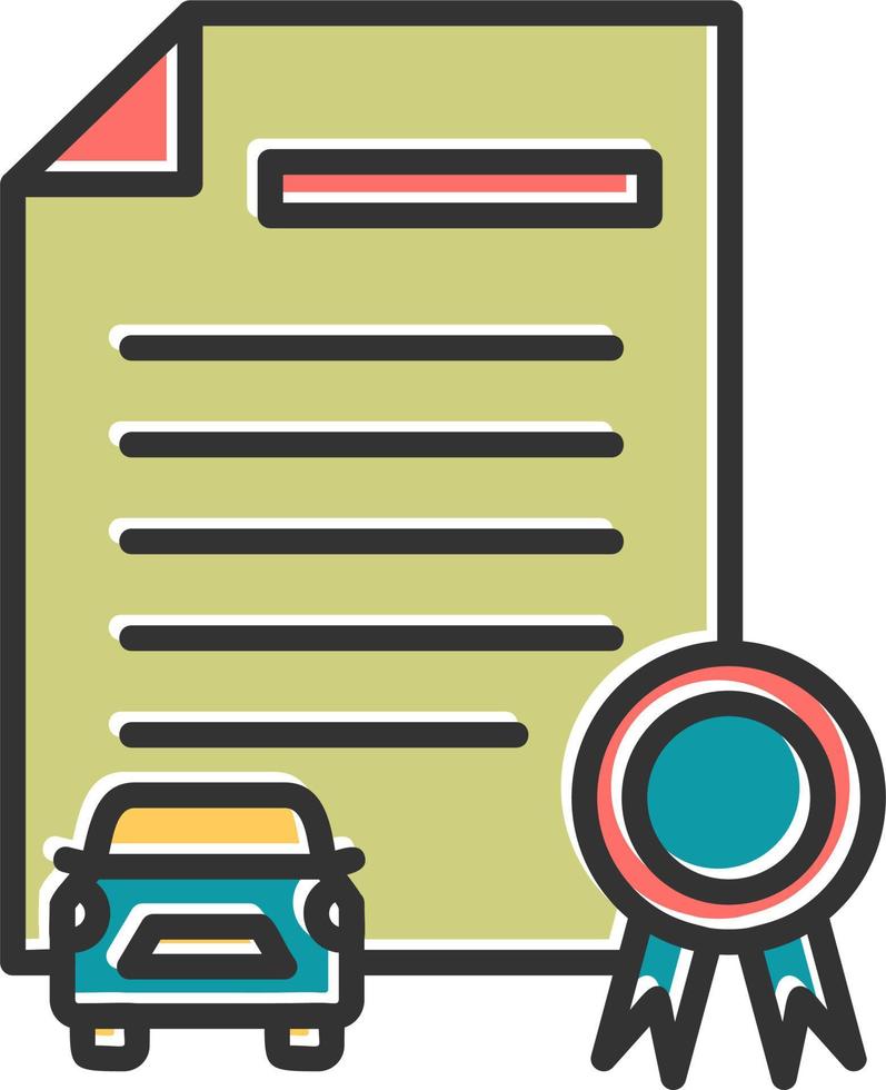 Driving Test Vector Icon