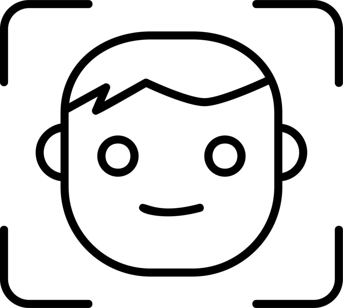 Face Id Vector Icon