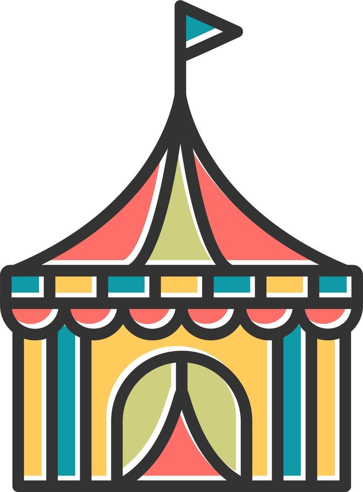 Circus Tent Vector Icon