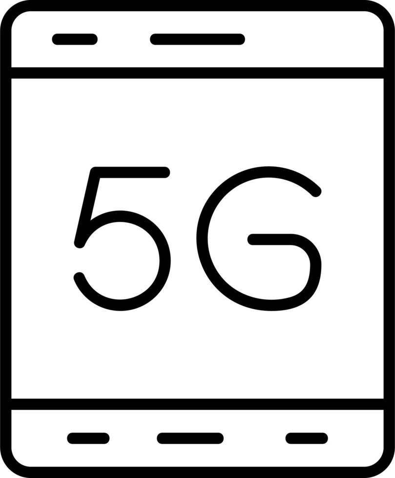 5g Tablet Vector Icon