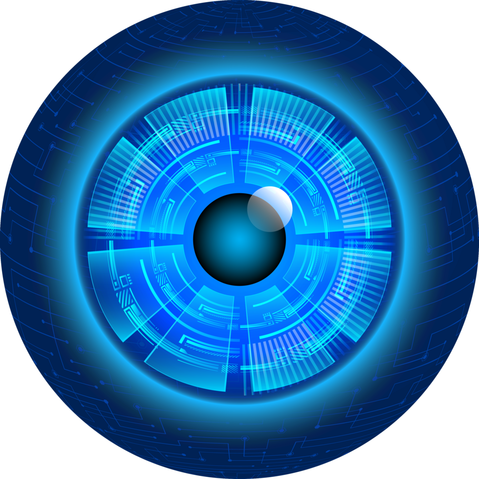 recorte de ojo de tecnología moderna png