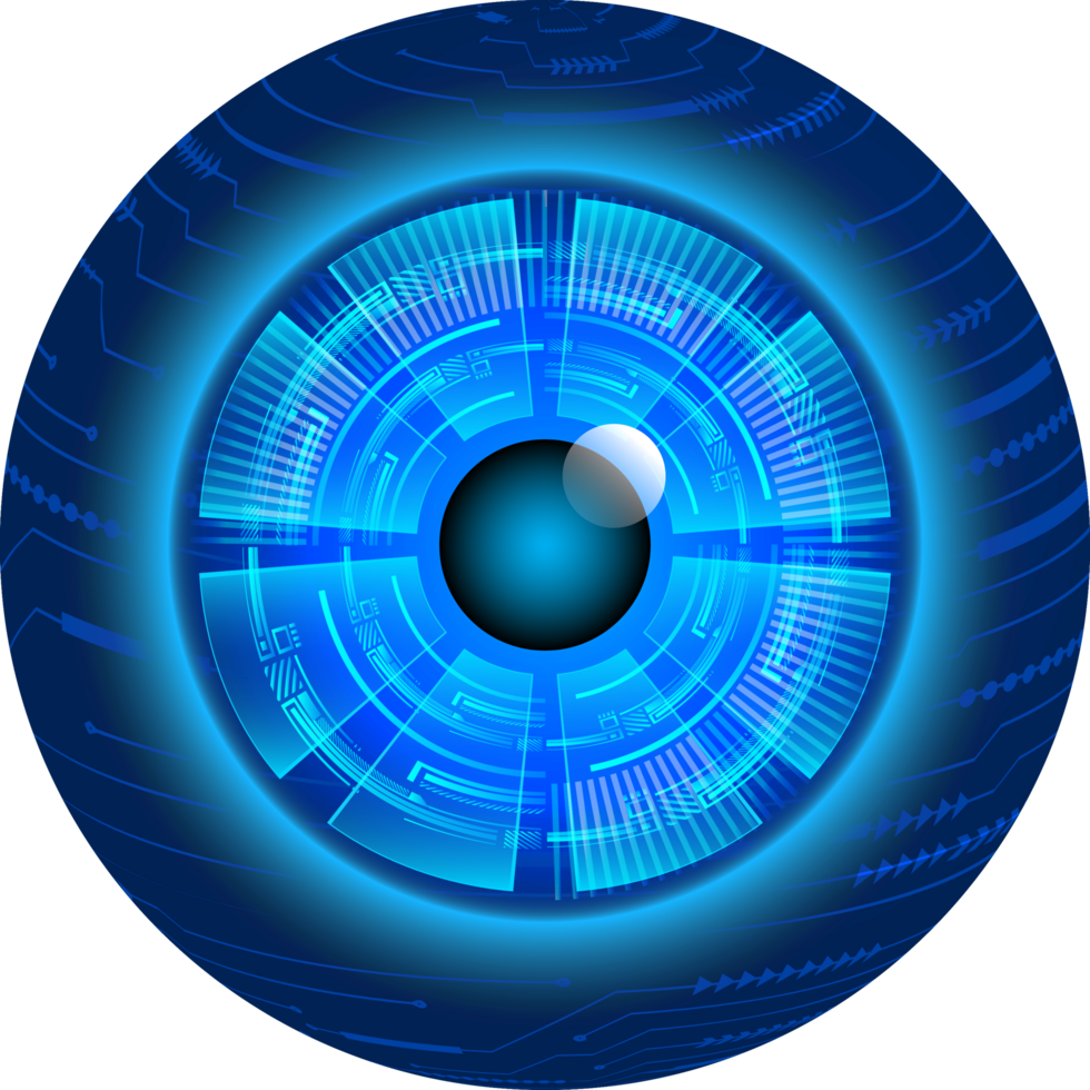 recorte de ojo de tecnología moderna png