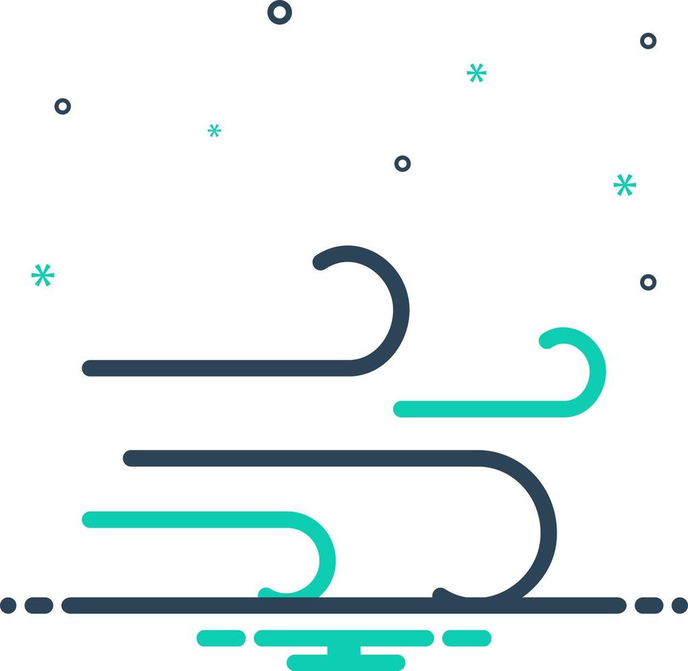 mix icon for wind vector