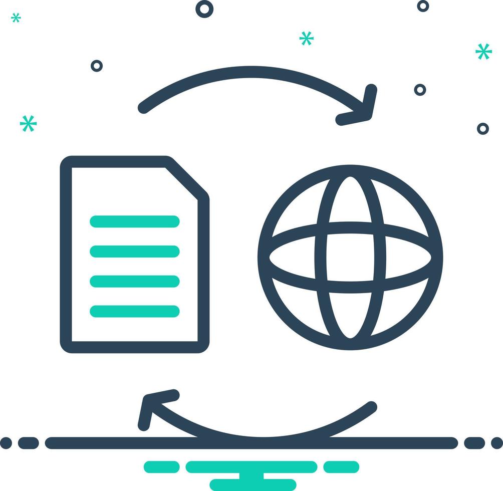 mix icon for convert vector