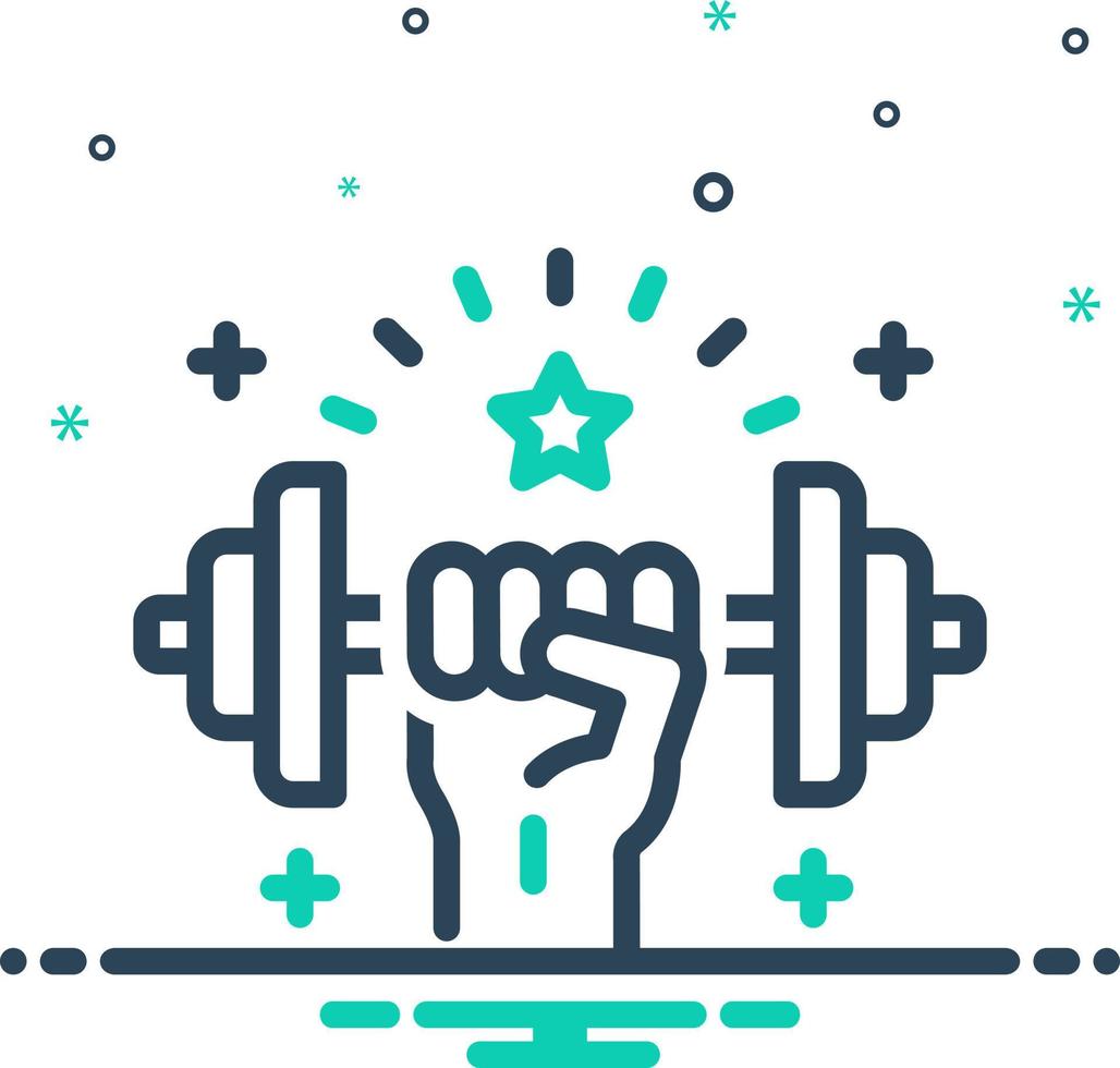 mix icon for strength vector