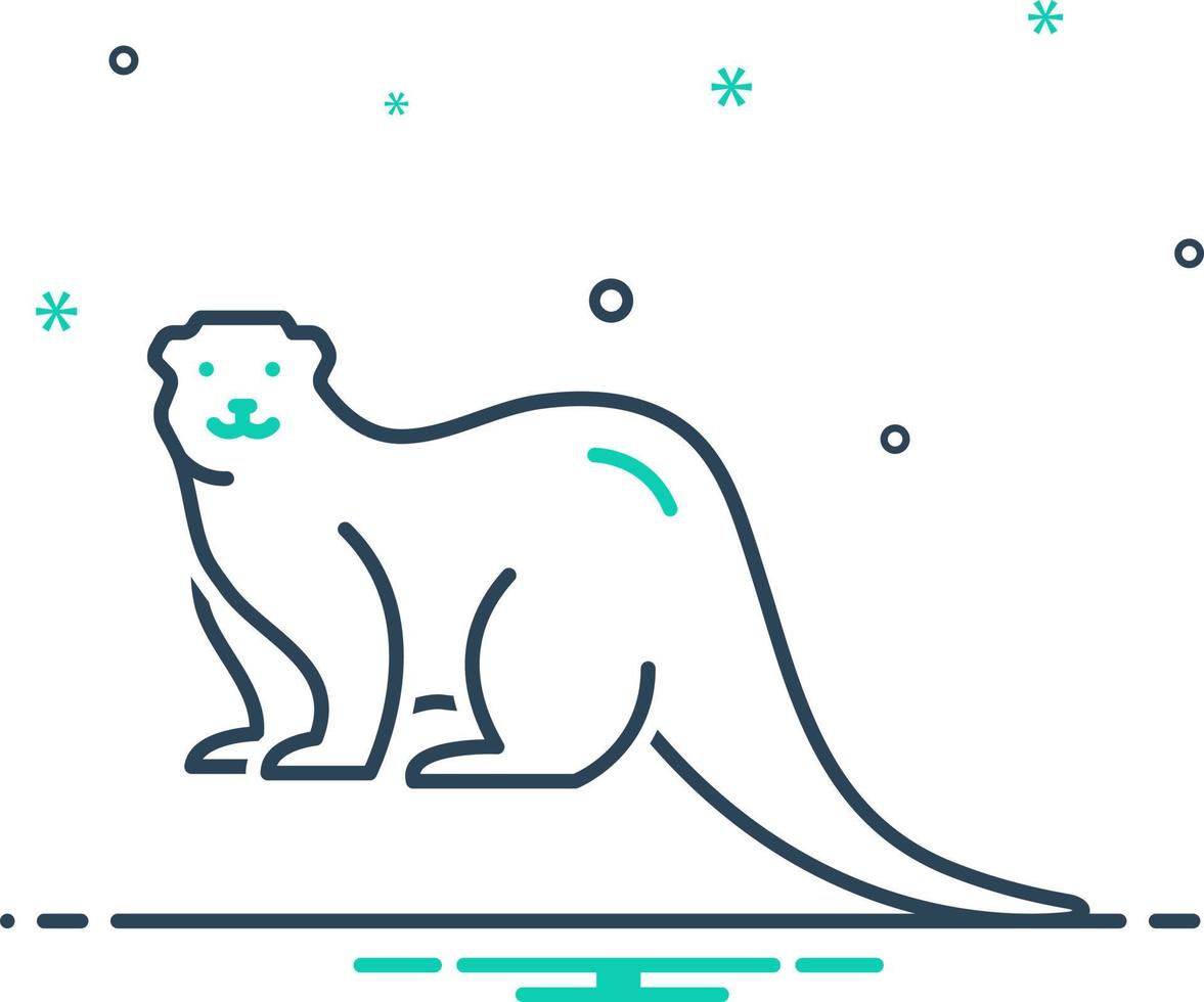 mix icon for otter vector