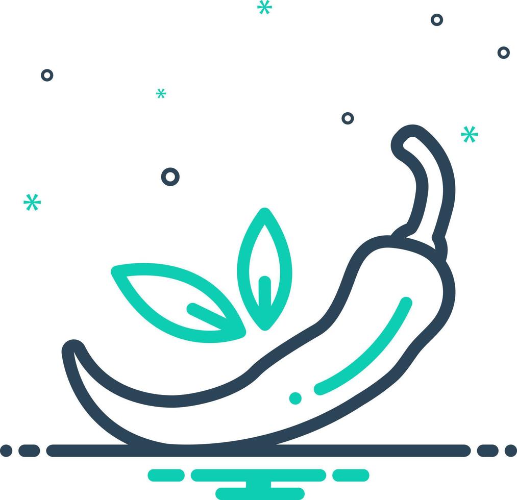 mix icon for red chilli vector