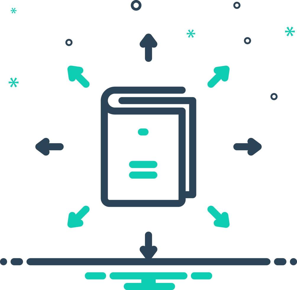 mix icon for guideline vector