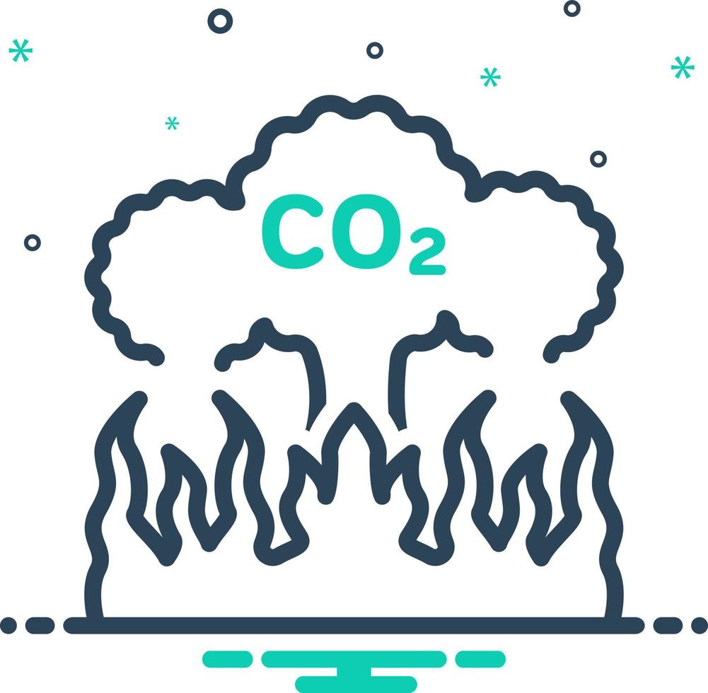 mix icon for emission vector