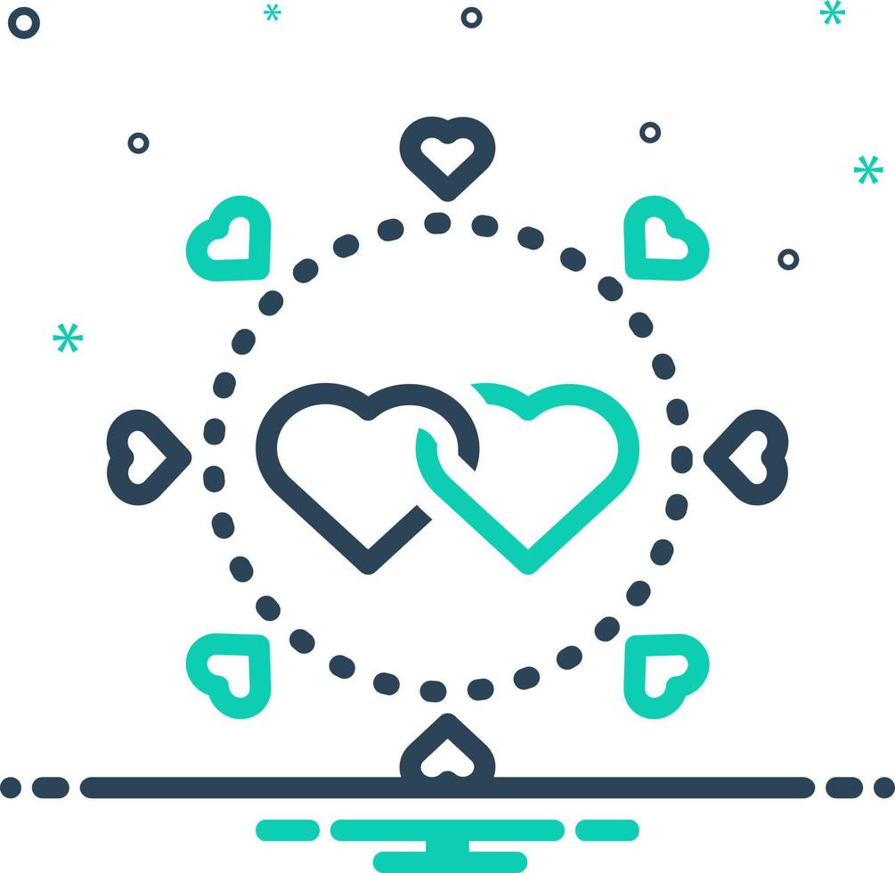 mix icon for relationship vector