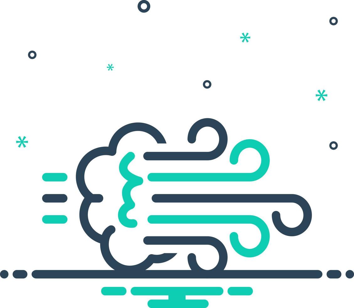 mix icon for blow vector