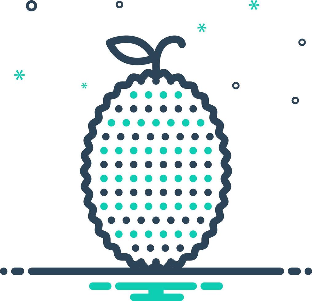 mix icon for jackfruit vector