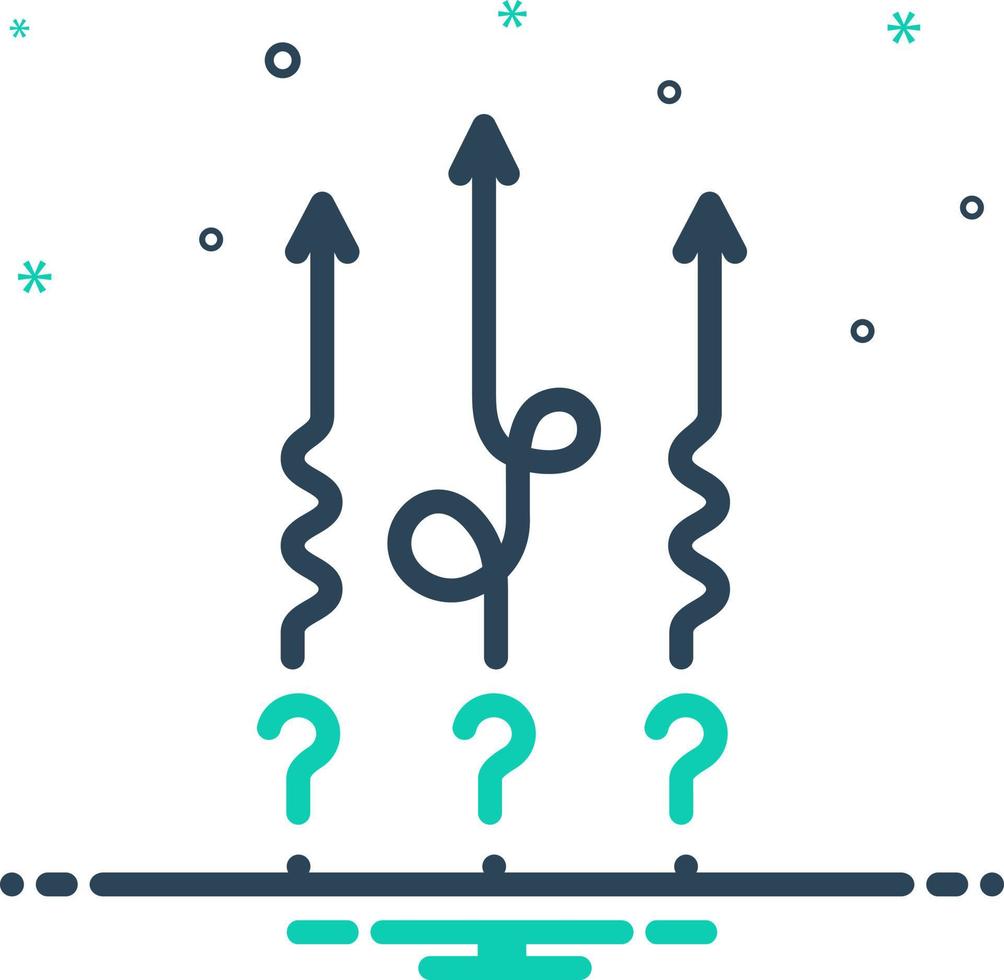 mix icon for difficult vector