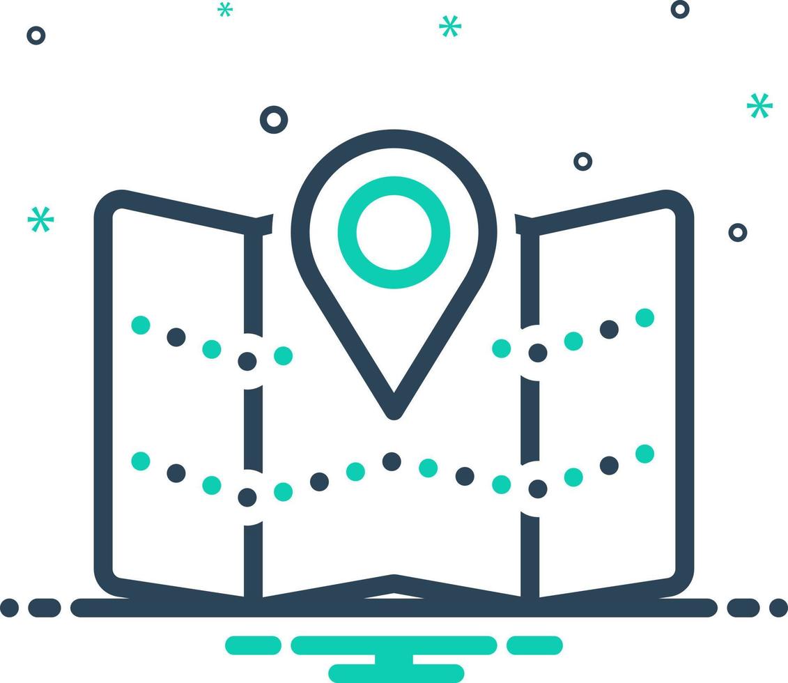 mix icon for territory vector