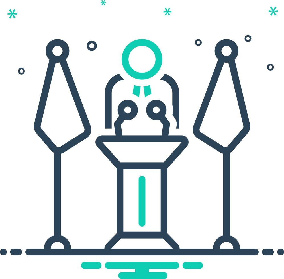 mix icon for mayor vector