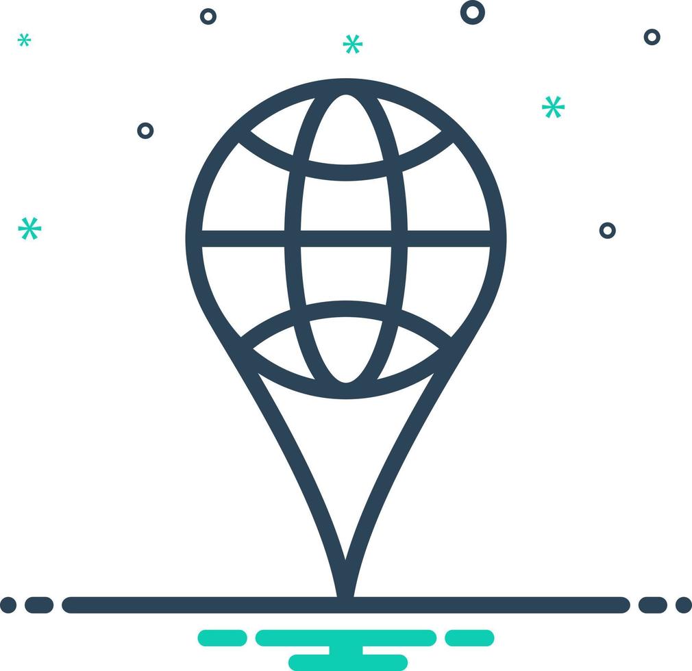 mix icon for location vector
