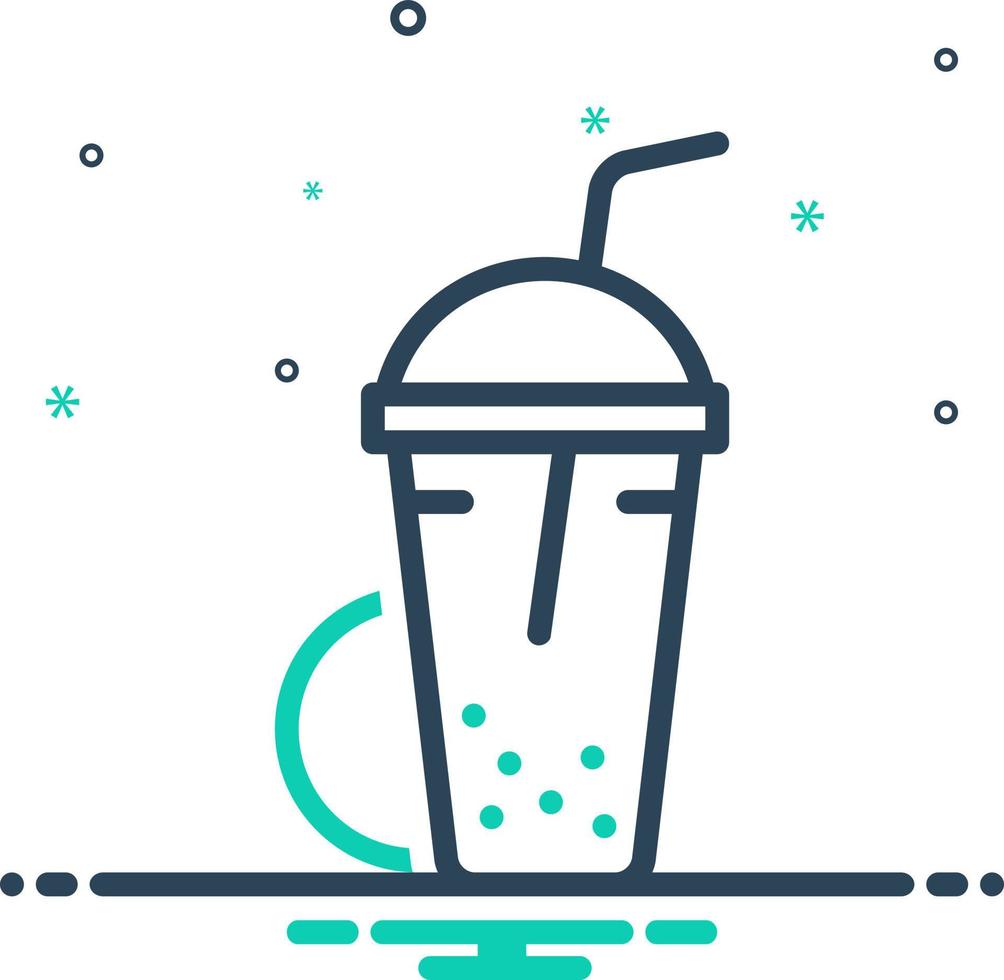 mix icon for shake vector