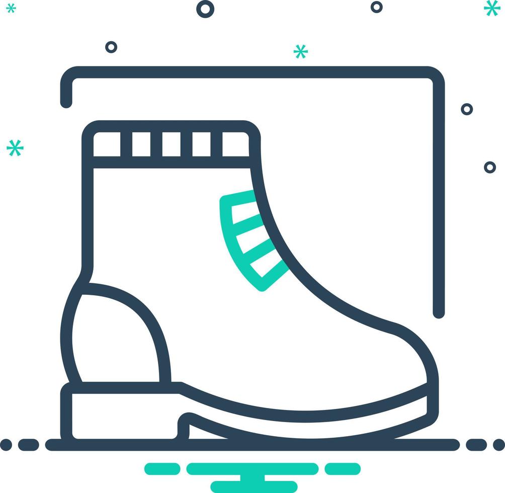 mix icon for boot vector