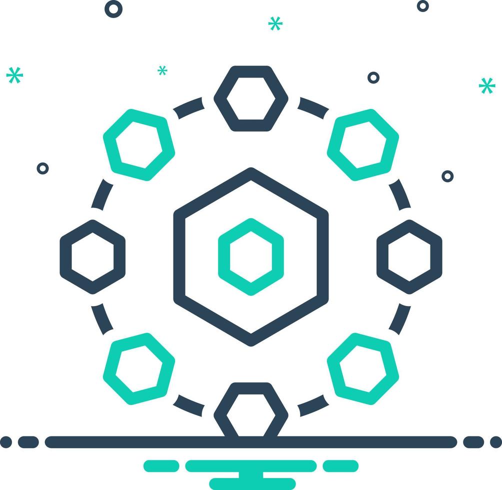 mix icon for channel vector