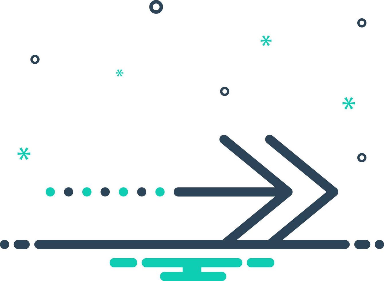 mix icon for continue vector