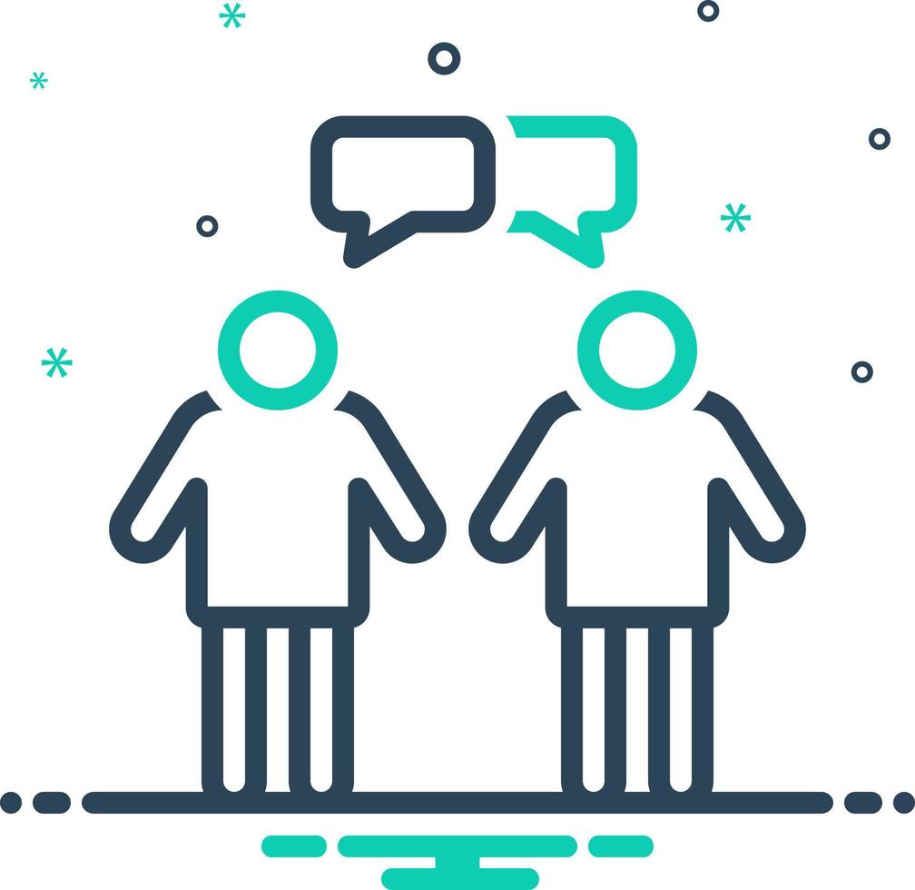 mix icon for interaction vector
