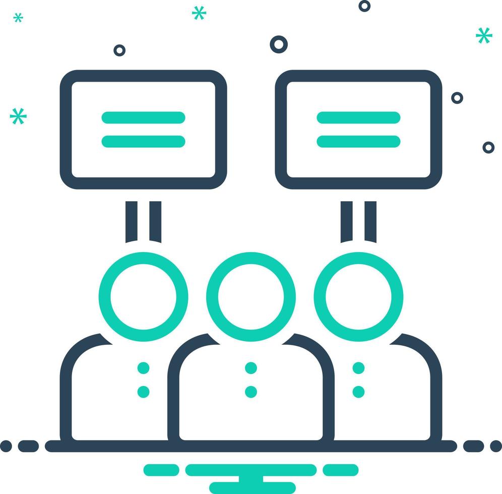 mix icon for demonstration vector