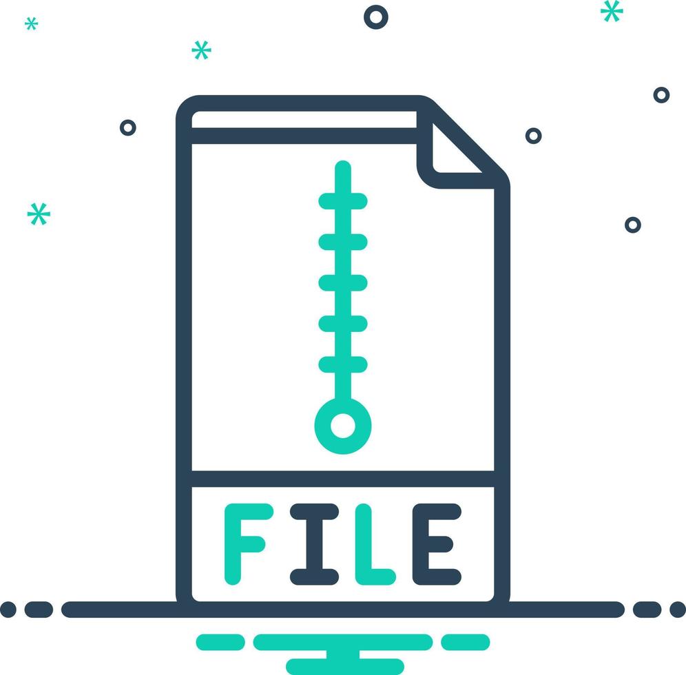 mix icon for file vector