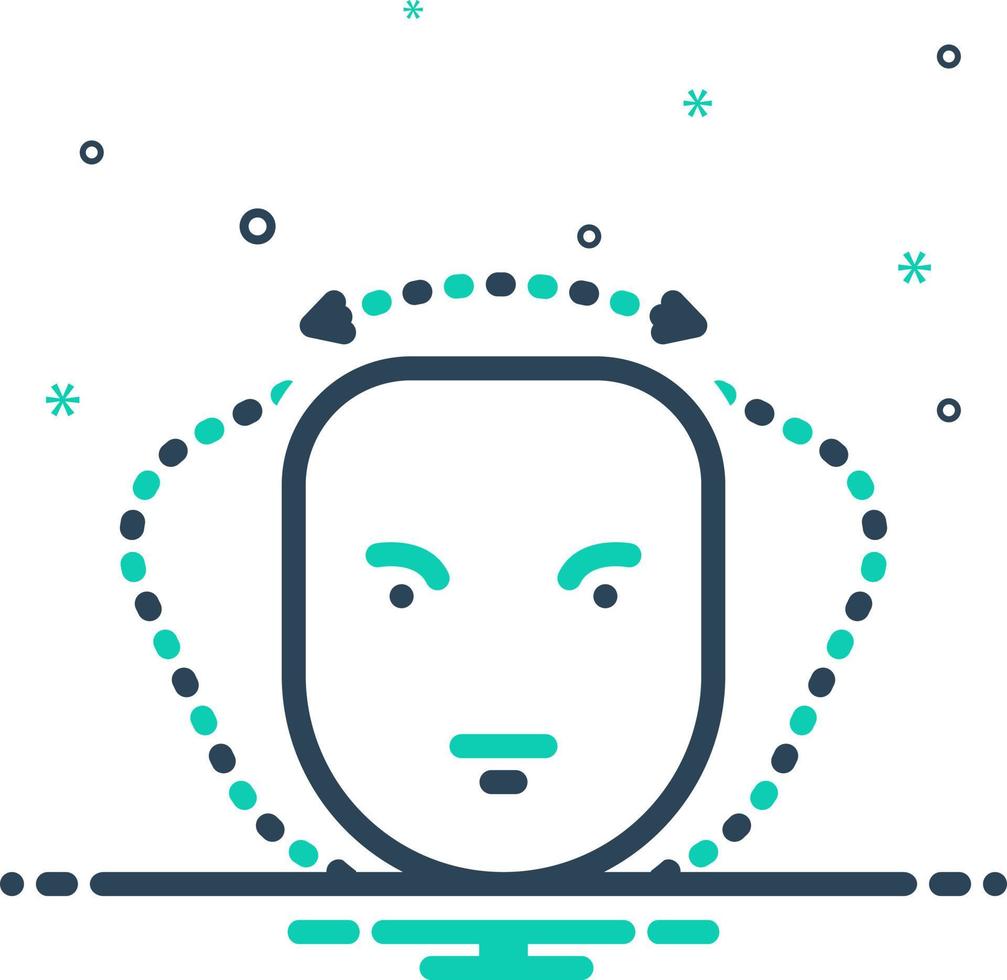 mix icon for nod vector