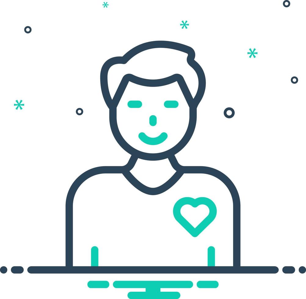 mix icon for behavior vector