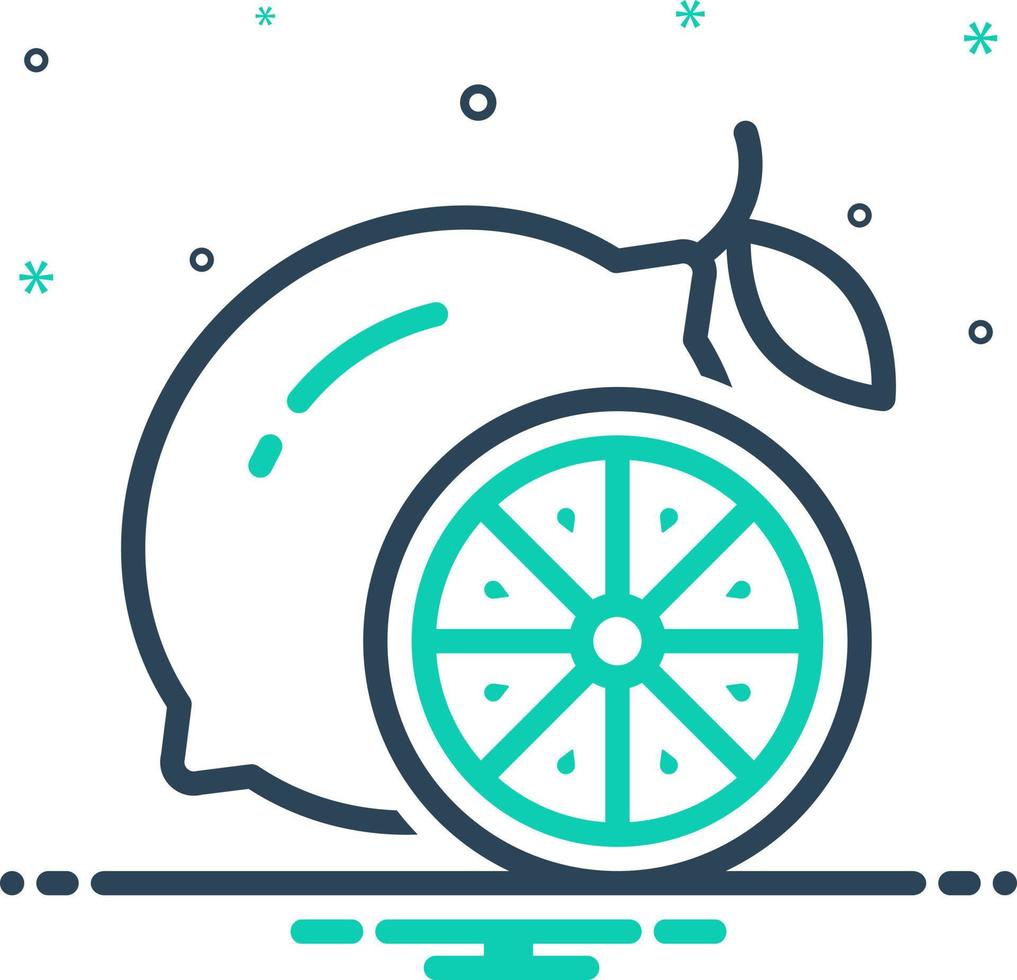 mix icon for lemon vector