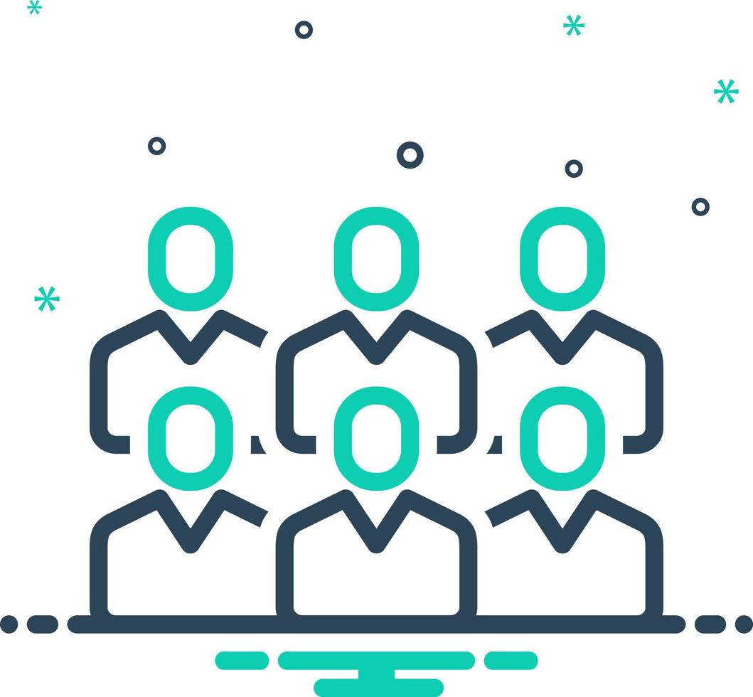 mix icon for public vector