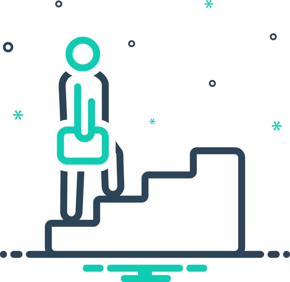 mix icon for step vector