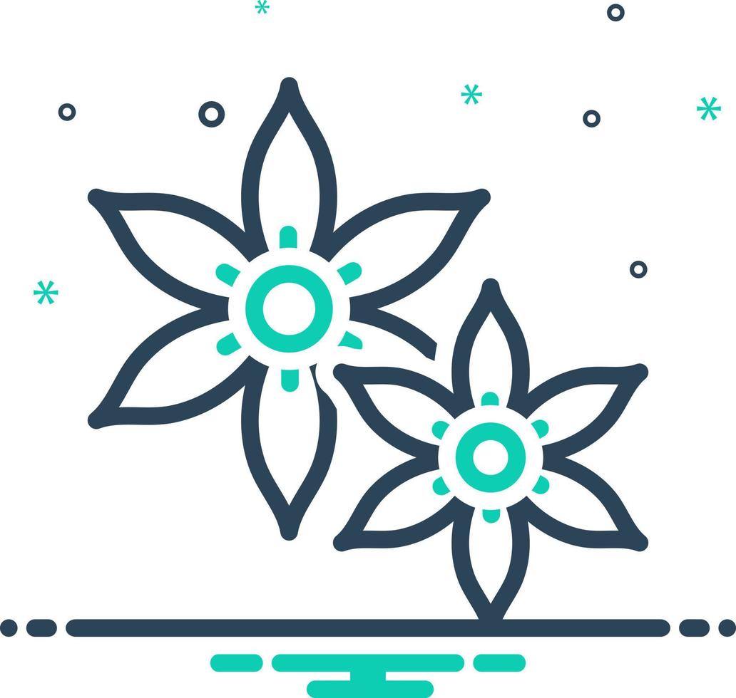 mix icon for jasmine vector