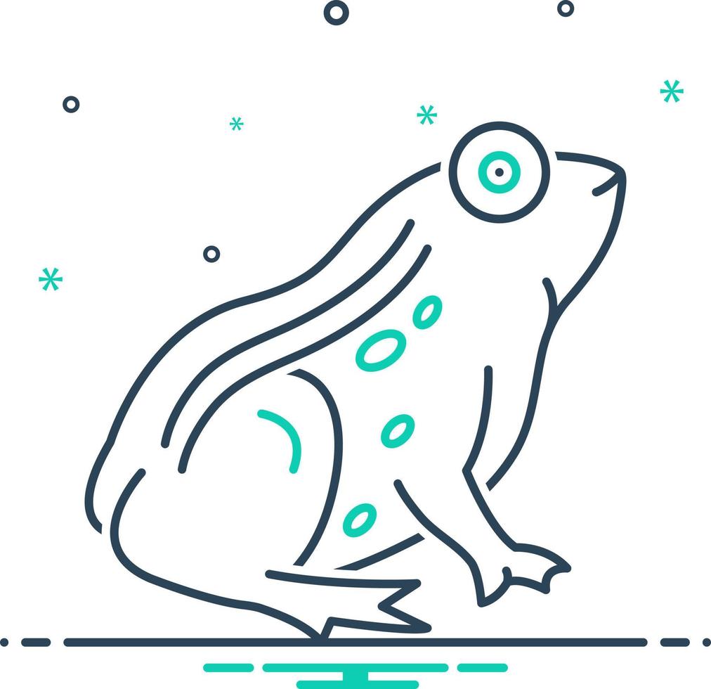 mix icon for frog vector