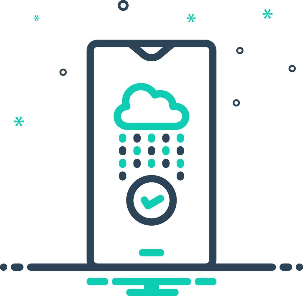mix icon for ensure vector
