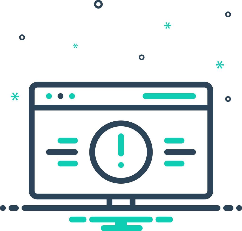 mi icon for error vector