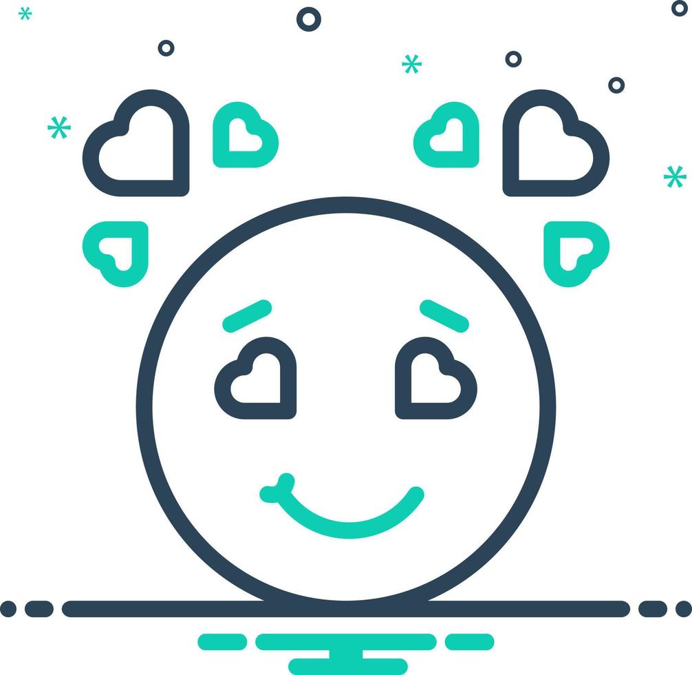 mix icon for feeling vector