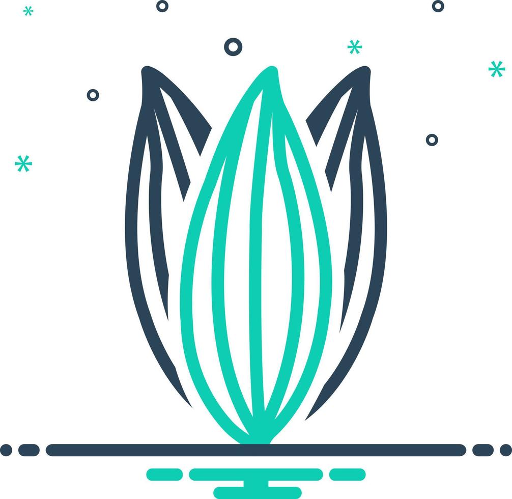 mix icon for bay leaf vector