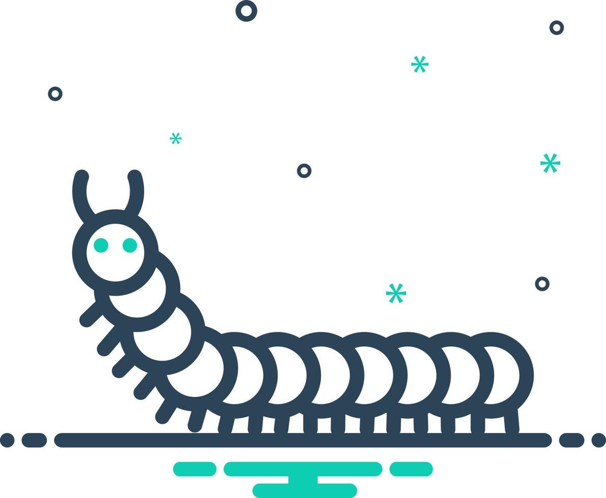 mix icon for caterpillar vector