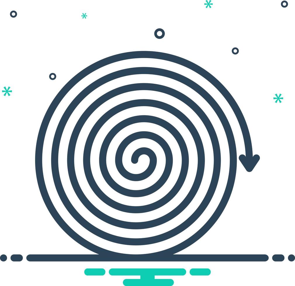 mix icon for continued vector