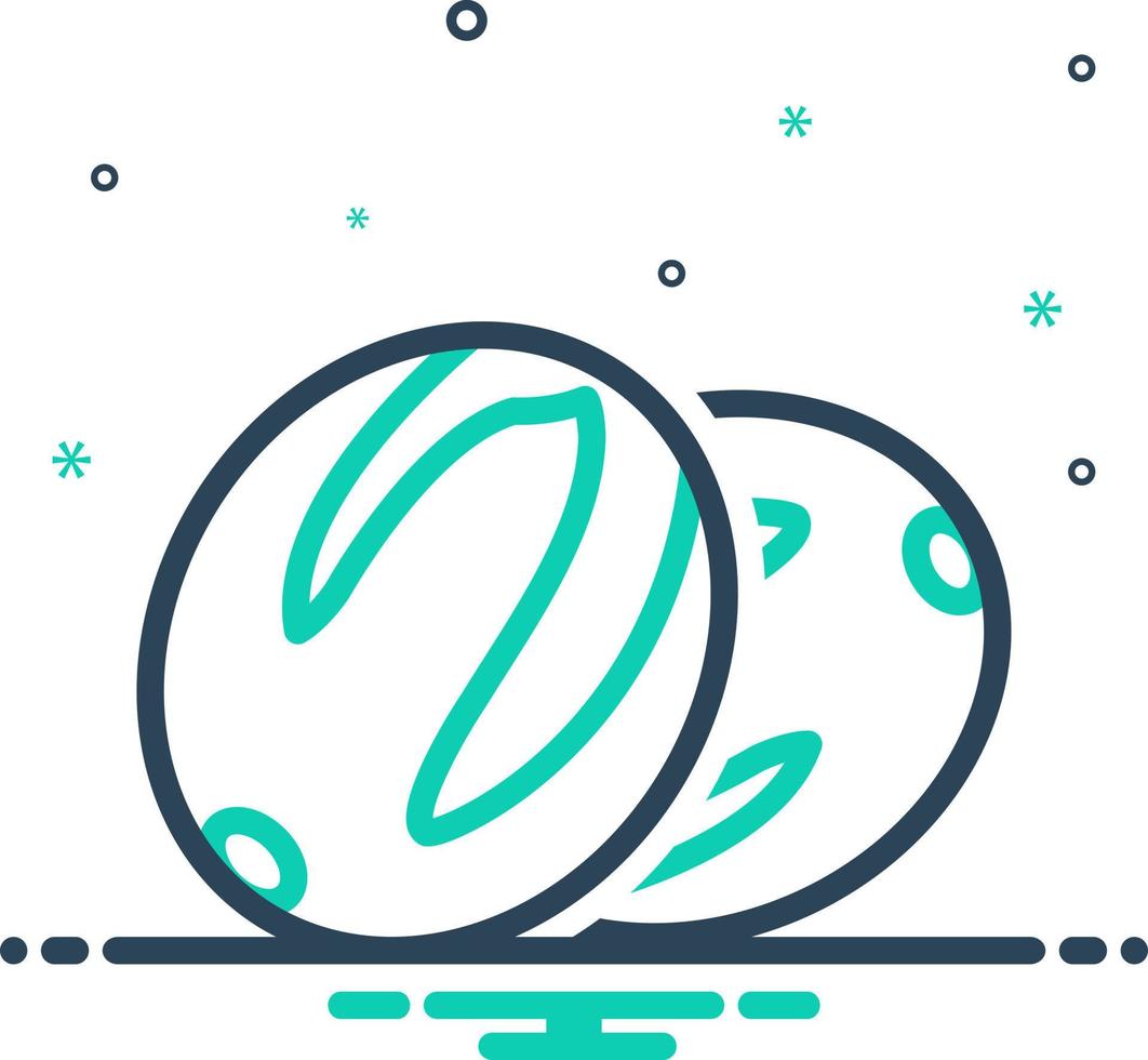 mix icon for mace vector
