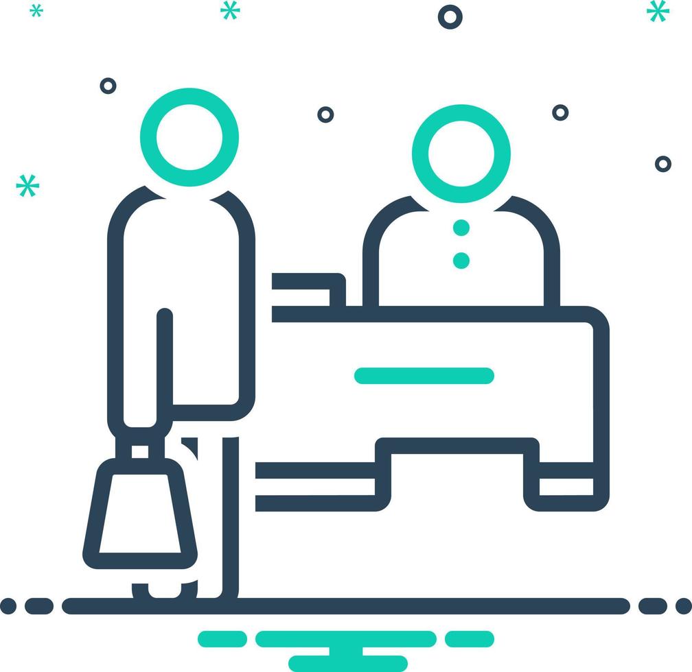 mix icon for cash counter vector