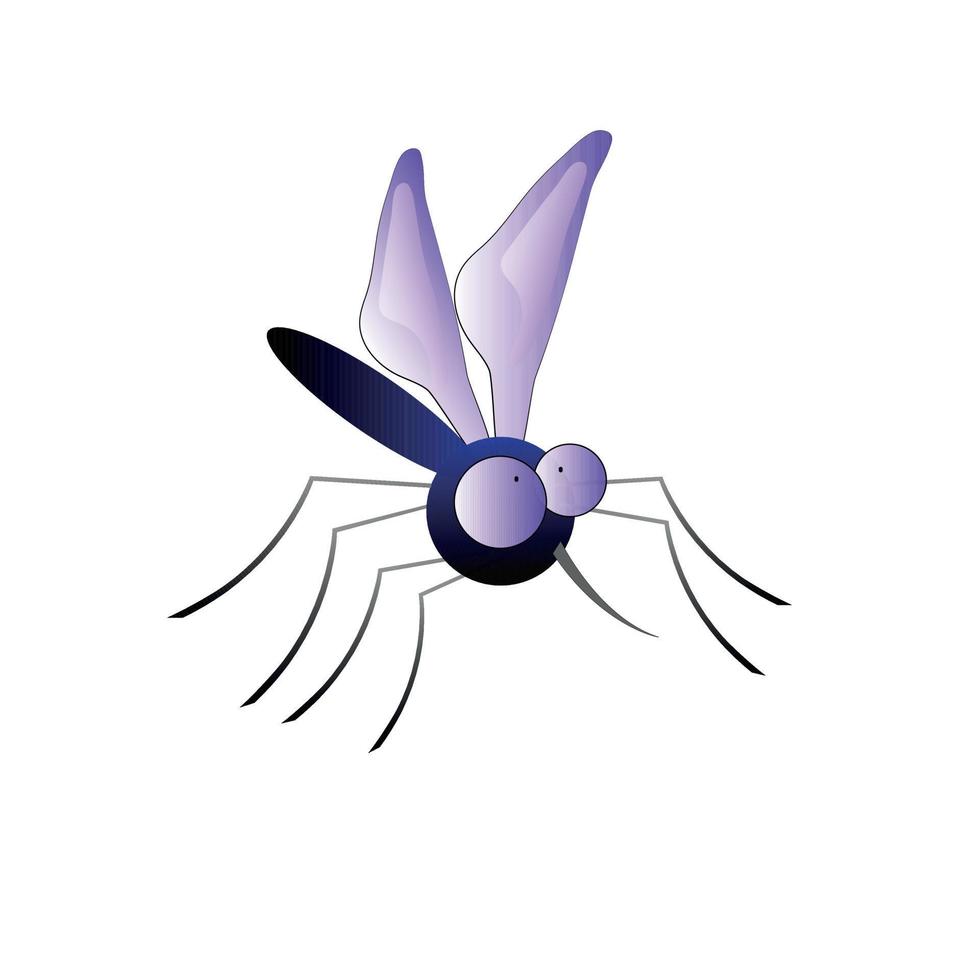 mosquito mosquito icono. linda dibujos animados kawaii gracioso personaje. insecto error recopilación. bebé ilustración. plano diseño. blanco antecedentes. aislado. vector ilustración