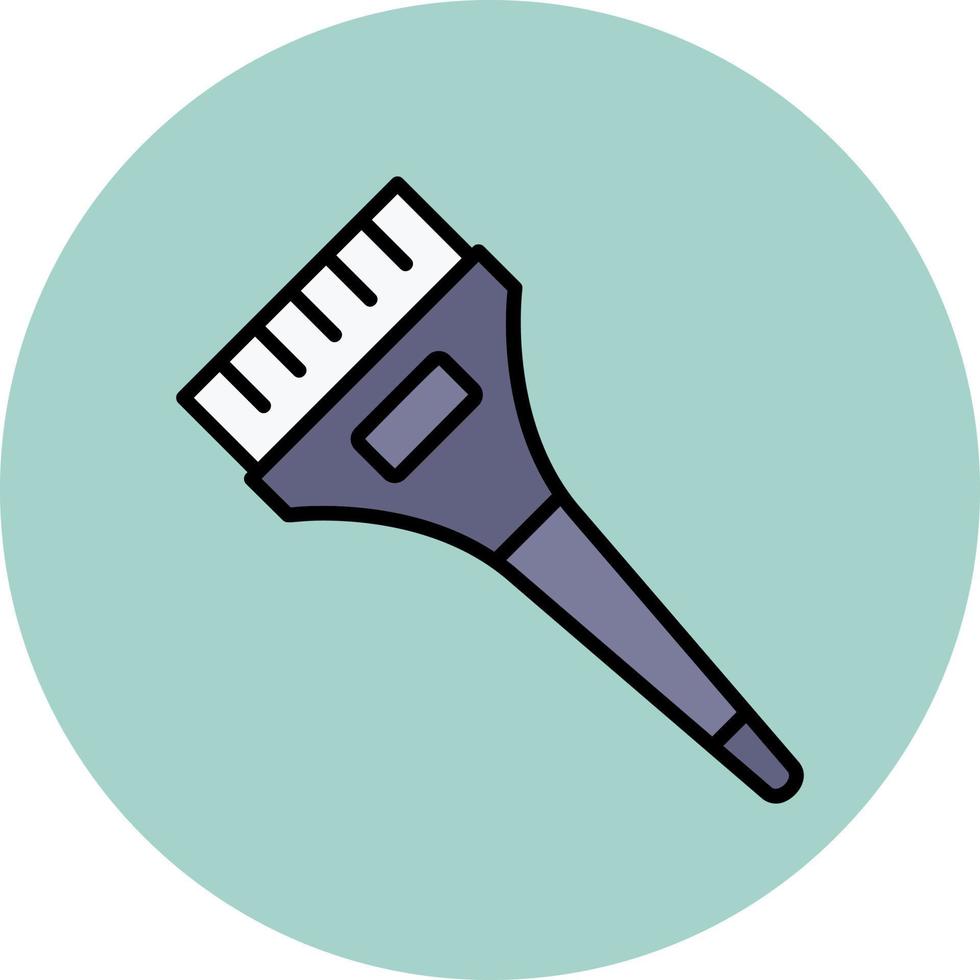 Hair Dye Brush Vector Icon