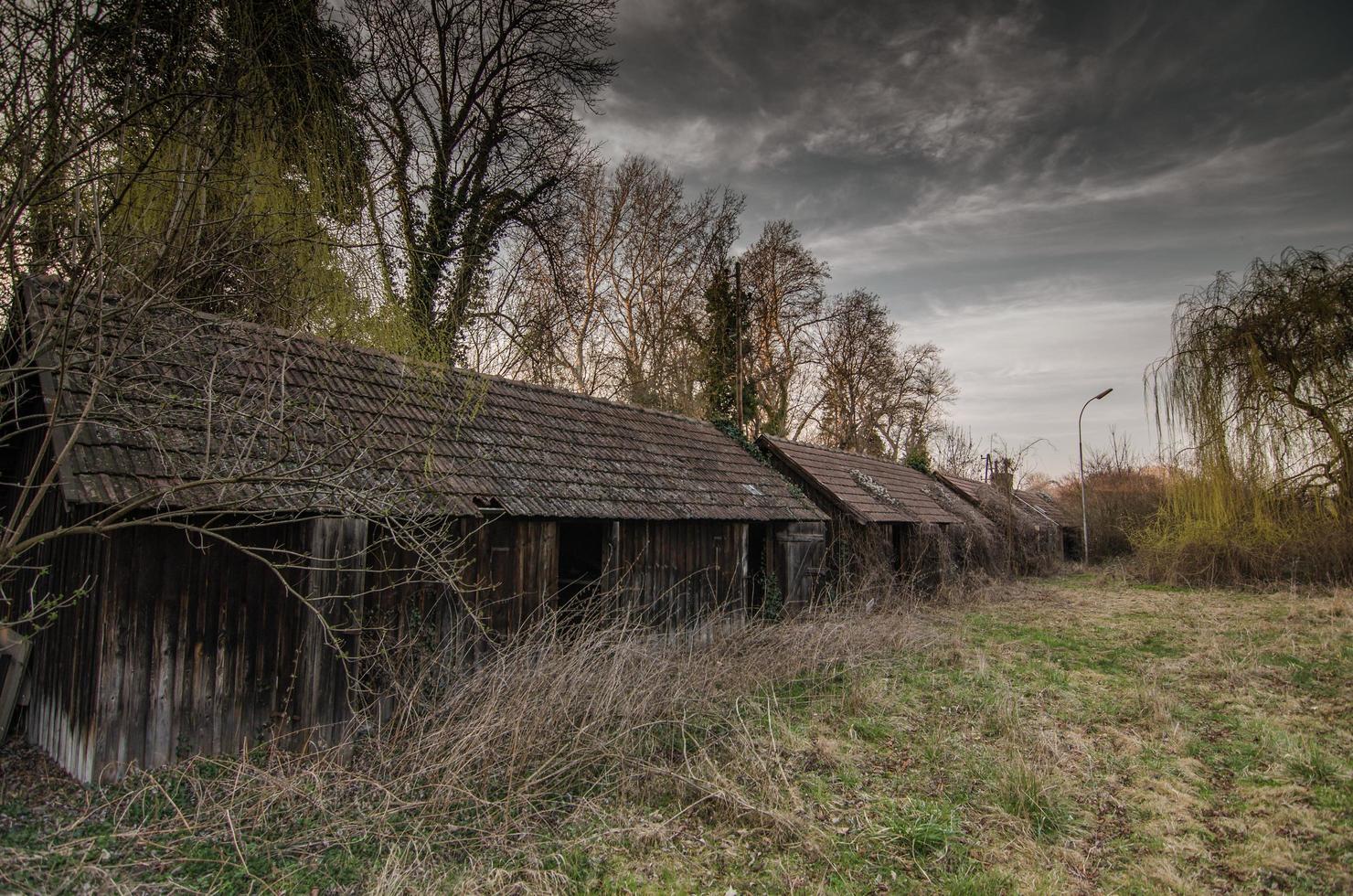 old wooden structures photo