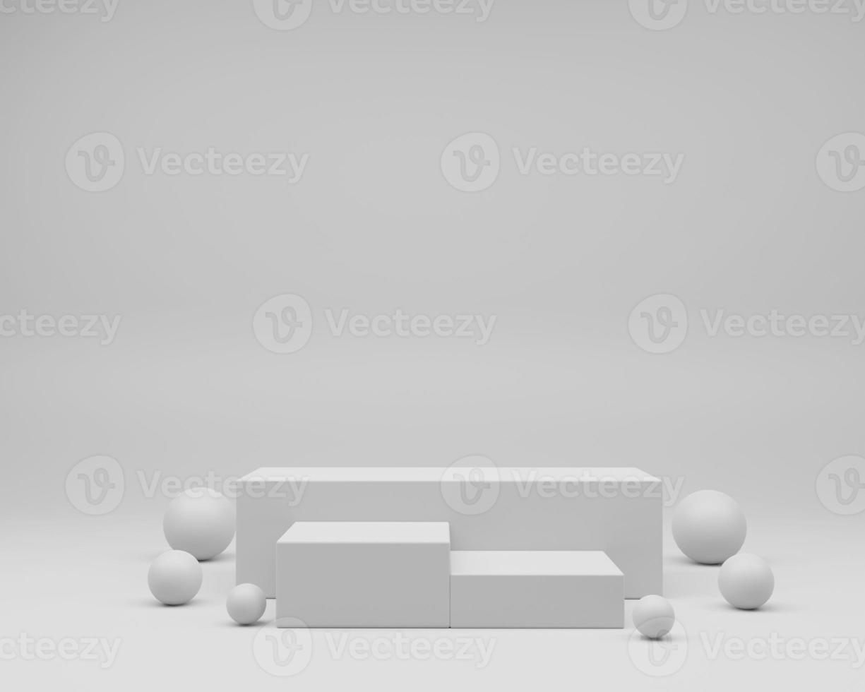 products display 3d podium scene with shape geometric platform. 3d rendering background with podium. display to show cosmetic products. Stage showcase on pedestal display white studio photo