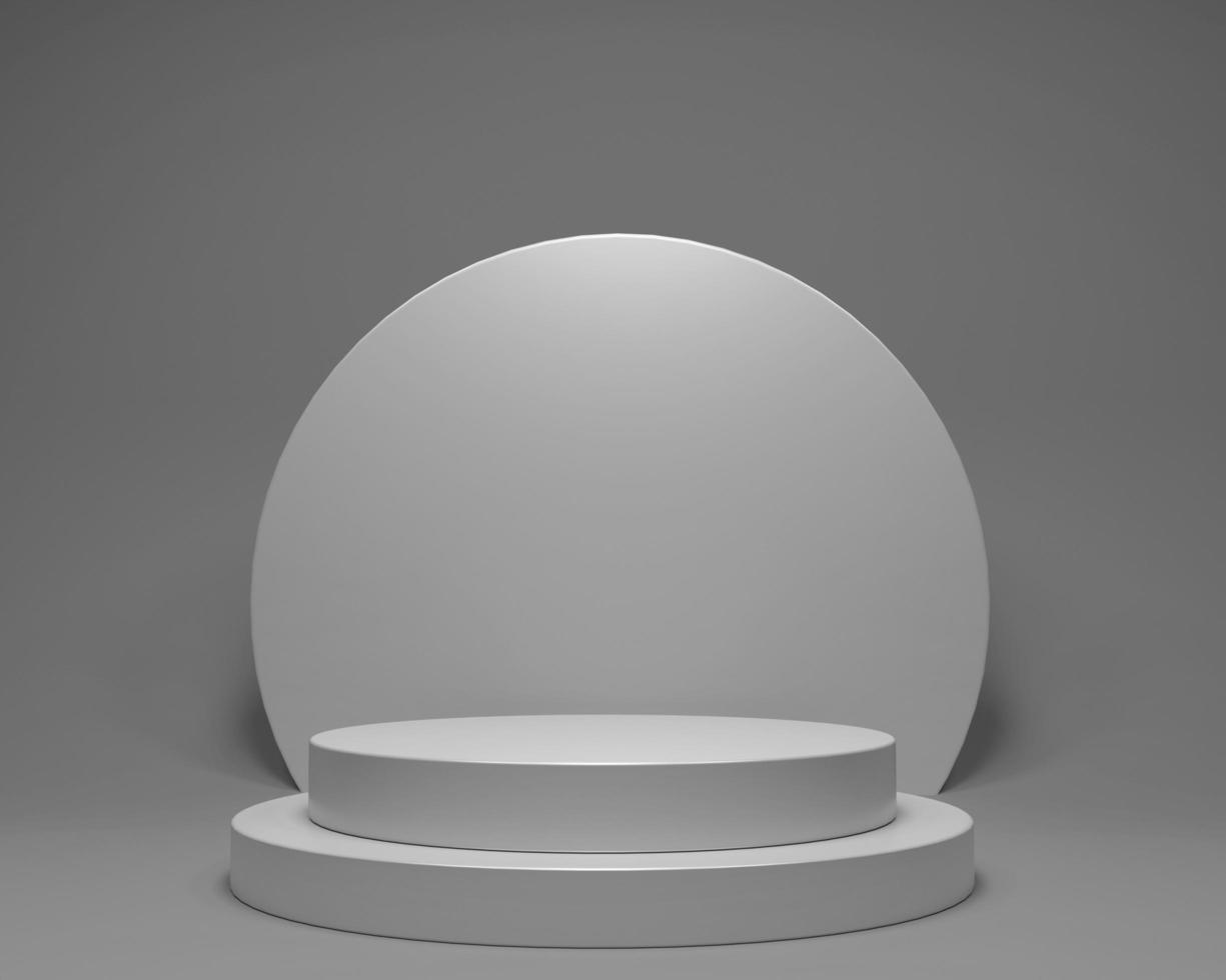 Product display background with white podium platform photo