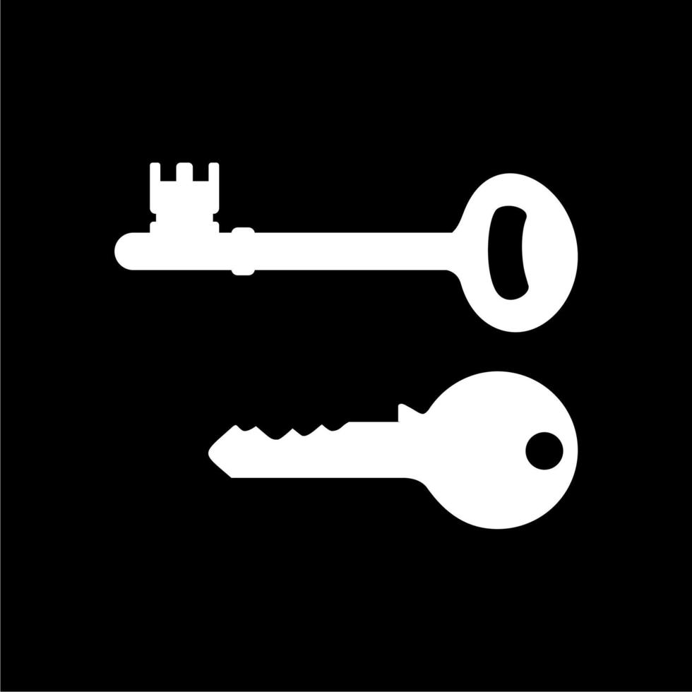 Silhouette of the Key for Icon, Symbol, Sign, Pictogram, Website, Apps, Art Illustration, Logo or Graphic Design Element. Vector Illustration