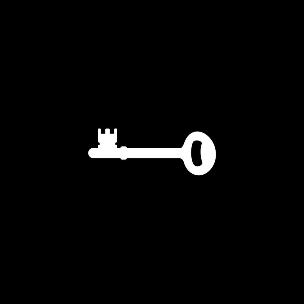 Silhouette of the Key for Icon, Symbol, Sign, Pictogram, Website, Apps, Art Illustration, Logo or Graphic Design Element. Vector Illustration