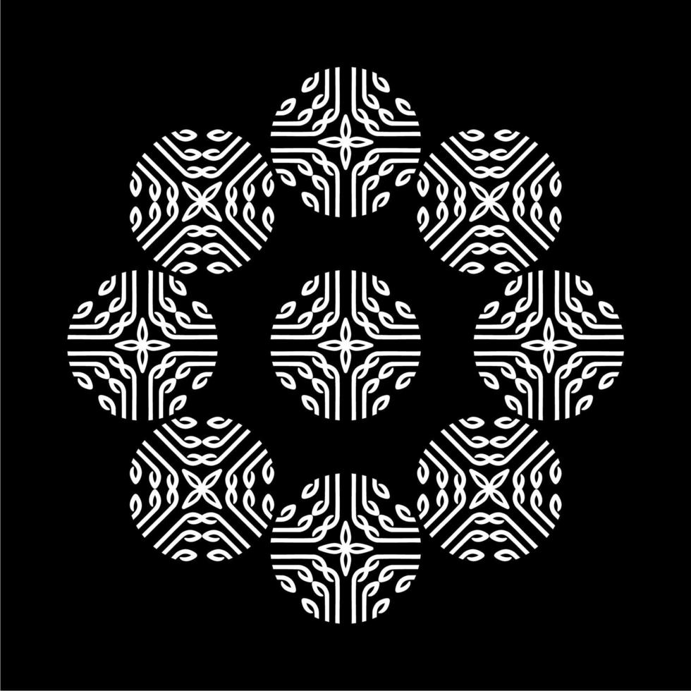 Ornamental Motifs Pattern Circle-Shaped for Decoration, Motifs Pattern, Ornate, Background, Website or Graphic Design Element. Vector Illustration